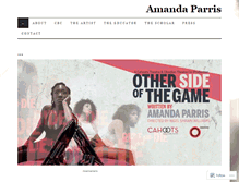 Tablet Screenshot of amandaparris.com